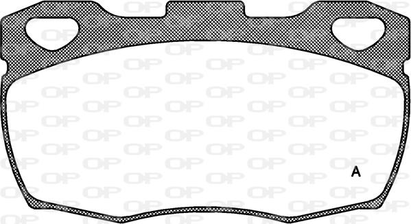 Open Parts BPA0266.00 - Гальмівні колодки, дискові гальма autozip.com.ua