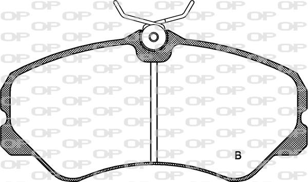 Open Parts BPA0261.02 - Гальмівні колодки, дискові гальма autozip.com.ua