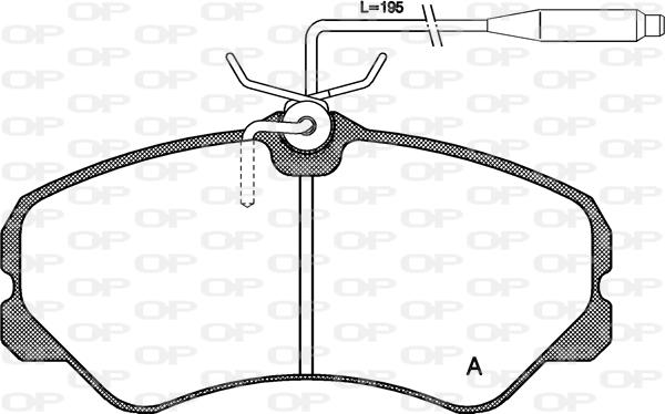 Open Parts BPA0261.02 - Гальмівні колодки, дискові гальма autozip.com.ua