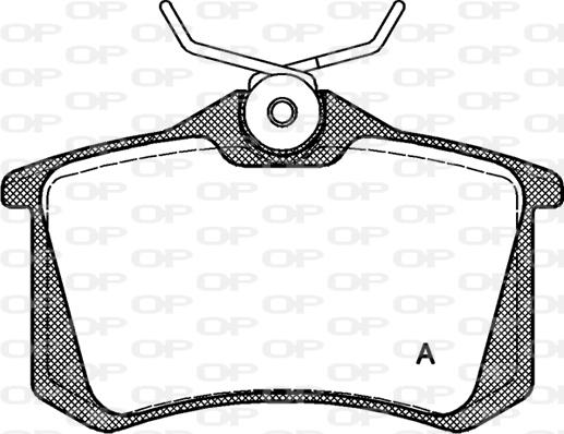 Open Parts BPA0263.10 - Гальмівні колодки, дискові гальма autozip.com.ua