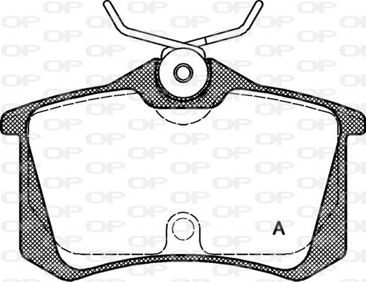 Open Parts BPA0263.20 - Гальмівні колодки, дискові гальма autozip.com.ua