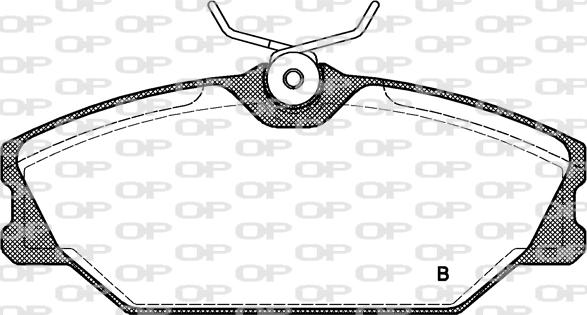 Open Parts BPA0208.02 - Гальмівні колодки, дискові гальма autozip.com.ua