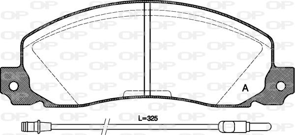 Open Parts BPA0202.02 - Гальмівні колодки, дискові гальма autozip.com.ua