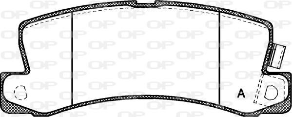 Open Parts BPA0214.22 - Гальмівні колодки, дискові гальма autozip.com.ua