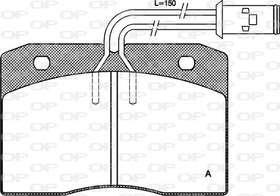 Open Parts BPA0211.12 - Гальмівні колодки, дискові гальма autozip.com.ua