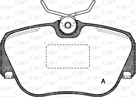 Open Parts BPA0284.00 - Гальмівні колодки, дискові гальма autozip.com.ua