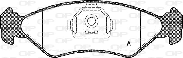 Open Parts BPA0285.10 - Гальмівні колодки, дискові гальма autozip.com.ua