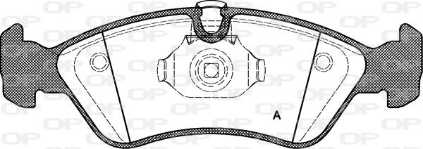 Open Parts BPA0286.50 - Гальмівні колодки, дискові гальма autozip.com.ua