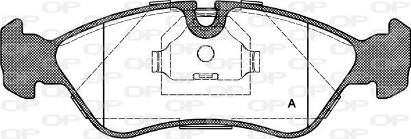 Open Parts BPA0286.30 - Гальмівні колодки, дискові гальма autozip.com.ua