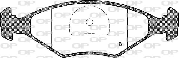 Open Parts BPA0281.40 - Гальмівні колодки, дискові гальма autozip.com.ua
