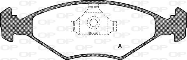 Open Parts BPA0281.00 - Гальмівні колодки, дискові гальма autozip.com.ua