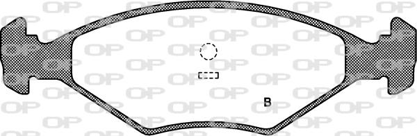 Open Parts BPA0281.02 - Гальмівні колодки, дискові гальма autozip.com.ua