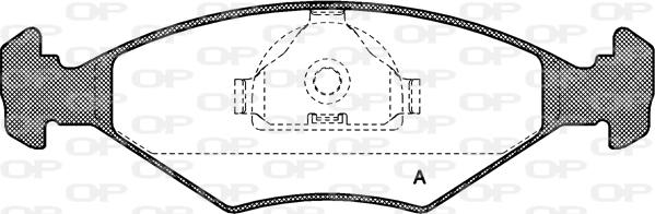 Open Parts BPA0281.10 - Гальмівні колодки, дискові гальма autozip.com.ua