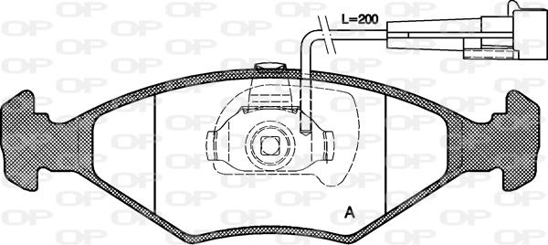 Open Parts BPA0281.32 - Гальмівні колодки, дискові гальма autozip.com.ua