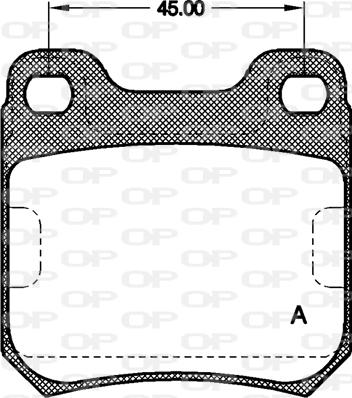Open Parts BPA0239.40 - Гальмівні колодки, дискові гальма autozip.com.ua