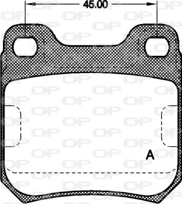 Open Parts BPA0239.00 - Гальмівні колодки, дискові гальма autozip.com.ua