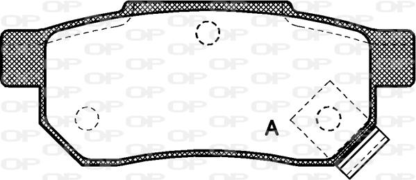 Open Parts BPA0233.02 - Гальмівні колодки, дискові гальма autozip.com.ua