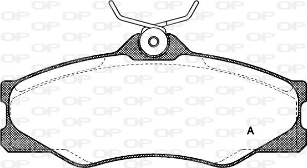 Open Parts BPA0223.00 - Гальмівні колодки, дискові гальма autozip.com.ua