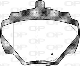 Open Parts BPA0222.10 - Гальмівні колодки, дискові гальма autozip.com.ua