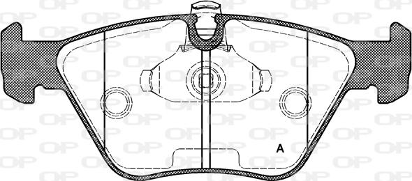 Open Parts BPA0270.15 - Гальмівні колодки, дискові гальма autozip.com.ua