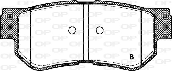 Open Parts BPA0746.02 - Гальмівні колодки, дискові гальма autozip.com.ua