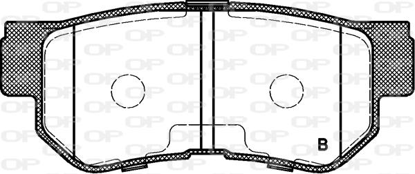 Open Parts BPA0746.12 - Гальмівні колодки, дискові гальма autozip.com.ua