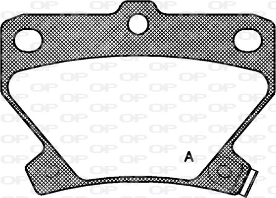 Open Parts BPA0741.02 - Гальмівні колодки, дискові гальма autozip.com.ua