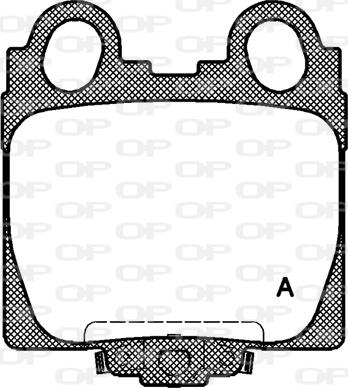 Open Parts BPA0743.04 - Гальмівні колодки, дискові гальма autozip.com.ua