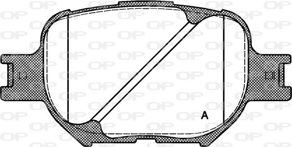 Open Parts BPA0742.00 - Гальмівні колодки, дискові гальма autozip.com.ua