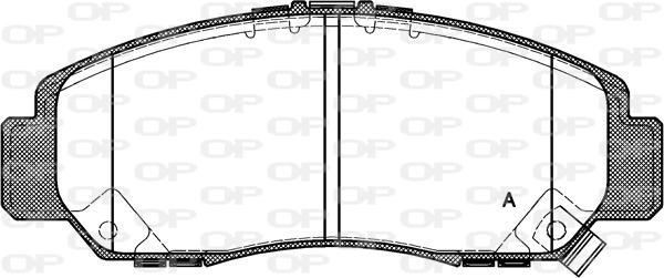 Open Parts BPA0747.12 - Гальмівні колодки, дискові гальма autozip.com.ua