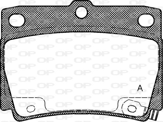 Open Parts BPA0750.02 - Гальмівні колодки, дискові гальма autozip.com.ua