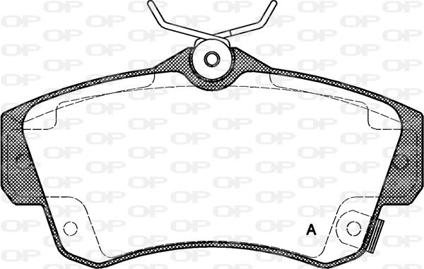 Open Parts BPA0753.02 - Гальмівні колодки, дискові гальма autozip.com.ua