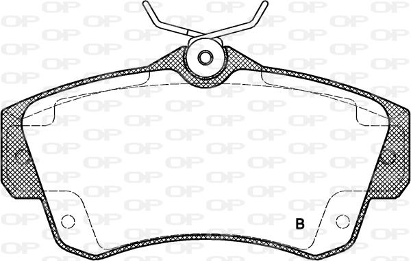 Open Parts BPA0753.02 - Гальмівні колодки, дискові гальма autozip.com.ua