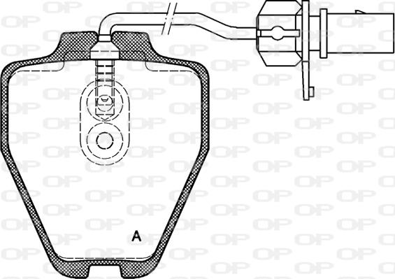 Open Parts BPA0752.02 - Гальмівні колодки, дискові гальма autozip.com.ua