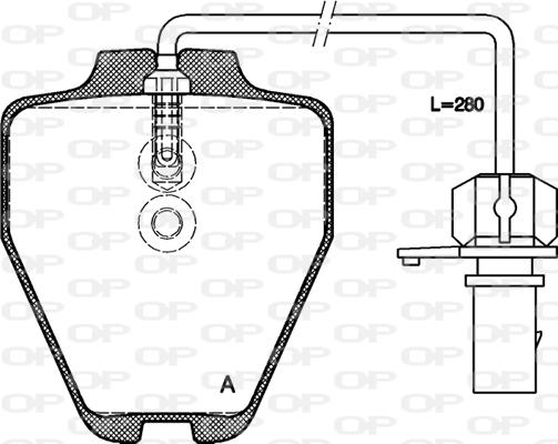 Open Parts BPA0752.22 - Гальмівні колодки, дискові гальма autozip.com.ua