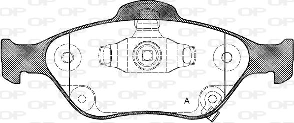 Open Parts BPA0766.12 - Гальмівні колодки, дискові гальма autozip.com.ua