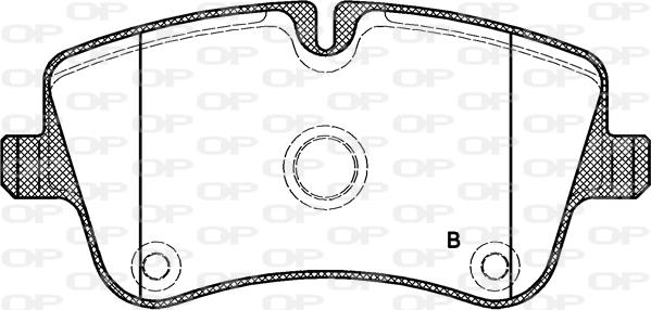 Open Parts BPA0768.00 - Гальмівні колодки, дискові гальма autozip.com.ua
