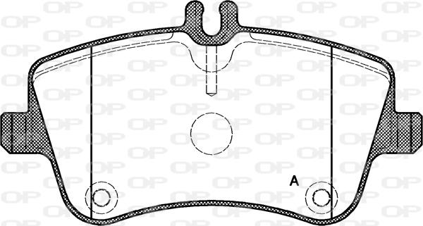 Open Parts BPA0768.00 - Гальмівні колодки, дискові гальма autozip.com.ua