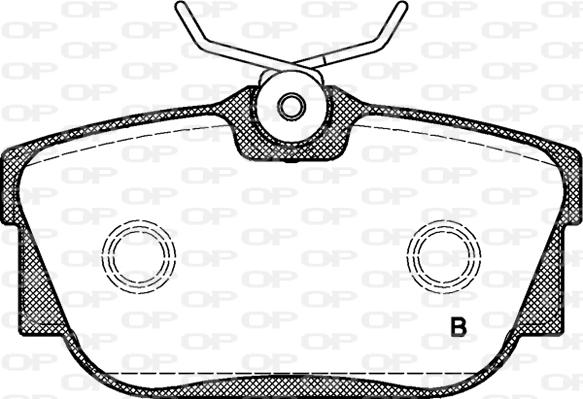 Open Parts BPA0767.01 - Гальмівні колодки, дискові гальма autozip.com.ua