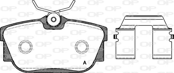 Open Parts BPA0767.10 - Гальмівні колодки, дискові гальма autozip.com.ua