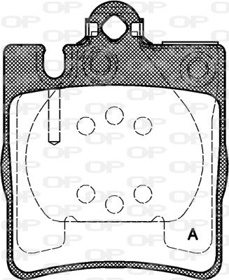 Open Parts BPA0709.00 - Гальмівні колодки, дискові гальма autozip.com.ua