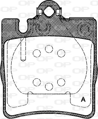 Open Parts BPA0709.10 - Гальмівні колодки, дискові гальма autozip.com.ua