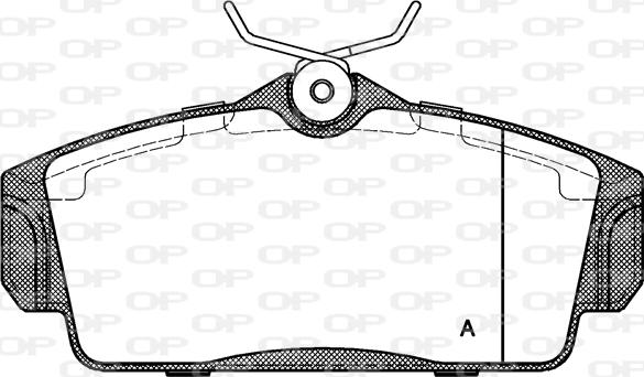 Open Parts BPA0704.00 - Гальмівні колодки, дискові гальма autozip.com.ua