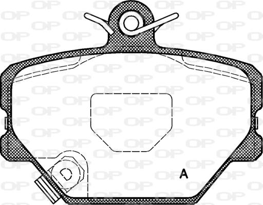 Open Parts BPA0705.02 - Гальмівні колодки, дискові гальма autozip.com.ua