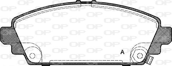 Open Parts BPA0700.02 - Гальмівні колодки, дискові гальма autozip.com.ua