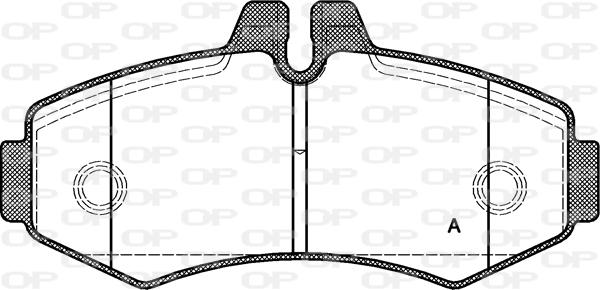 Open Parts BPA0701.00 - Гальмівні колодки, дискові гальма autozip.com.ua