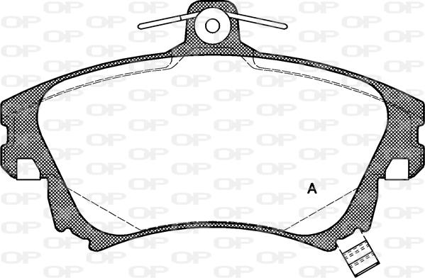 Open Parts BPA0708.02 - Гальмівні колодки, дискові гальма autozip.com.ua