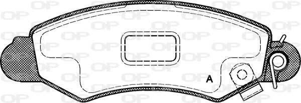 Open Parts BPA0702.02 - Гальмівні колодки, дискові гальма autozip.com.ua