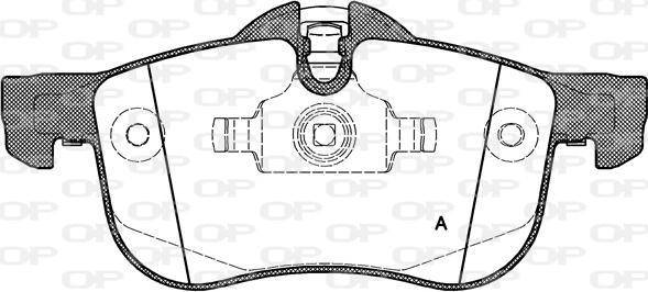 Open Parts BPA0719.00 - Гальмівні колодки, дискові гальма autozip.com.ua