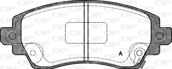 Open Parts BPA0716.02 - Гальмівні колодки, дискові гальма autozip.com.ua
